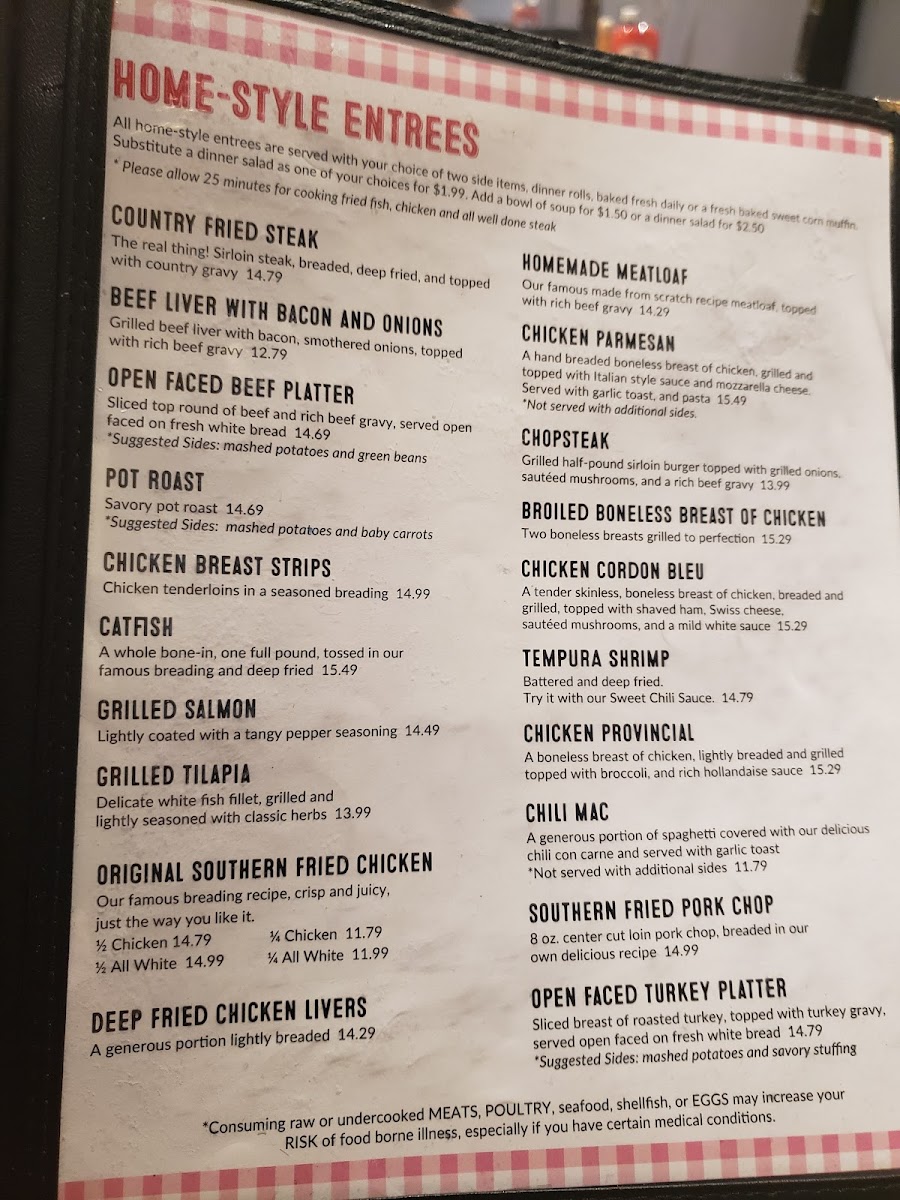Gingham's Homestyle Restaurant Menu - Image 5